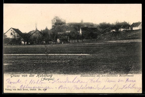 Ansichtskarten: Habsburg /Aargau, Stammschloss des öste – Gebraucht aus Berlin von bartko-reher