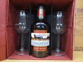 Geschenk-Set Langatun Single Malt Whisky Old Deer in OVP