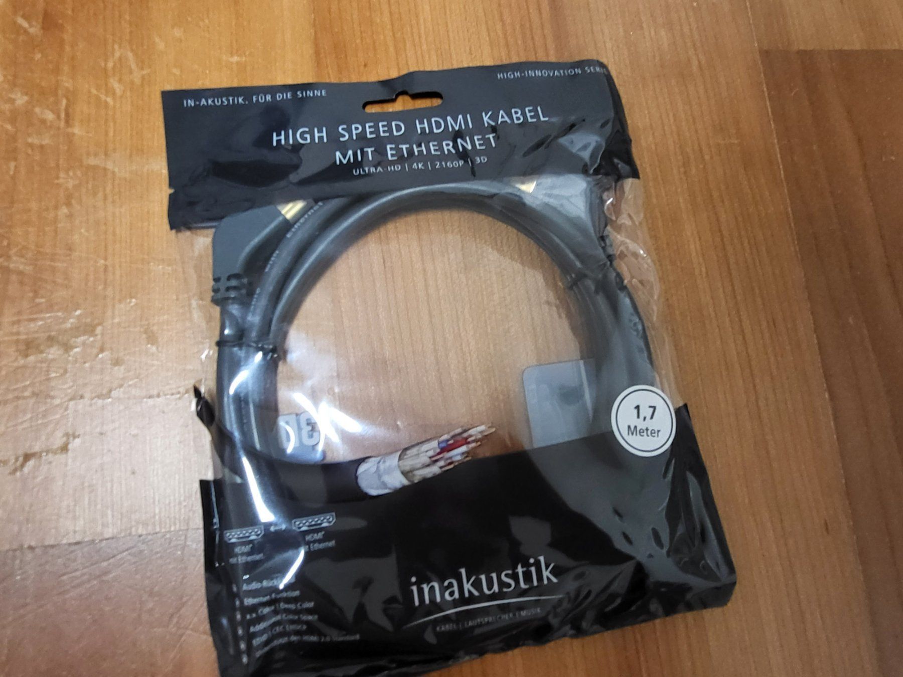 Cavi: High Speed HDMI inkl Ethernet / 1.7m Länge – Nuovo e nell'imballaggio originale da Ennetbürgen venduto da Tropi5