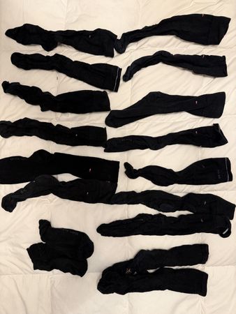 8 Calzini neri Tommy Hilfiger vari taglie usati