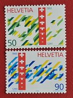 SCHWEIZ 799 800 700 JAH. EIDGENOSSENSCHAFT 1990** POSTFRISCH