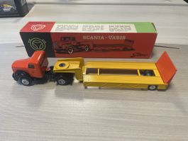 Camion Tekno 861 Scania Vabis remorque état neuf avec boîte