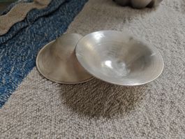 XL Silverettes Silver nursing cups, set of two, like new!
