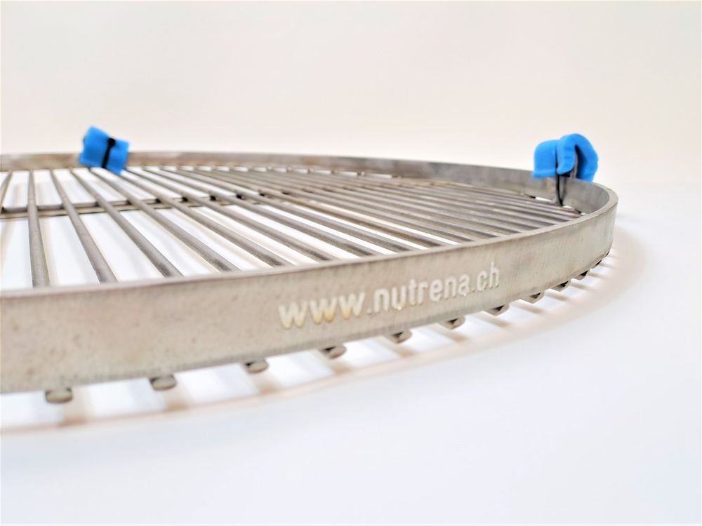 Gitter & Roste: Grillrost Ø 60cm aus Edelstahl + Kettensatz, Top-Qualität ! – Neu und originalverpackt aus Biel / Bienne von NUTRENA 1