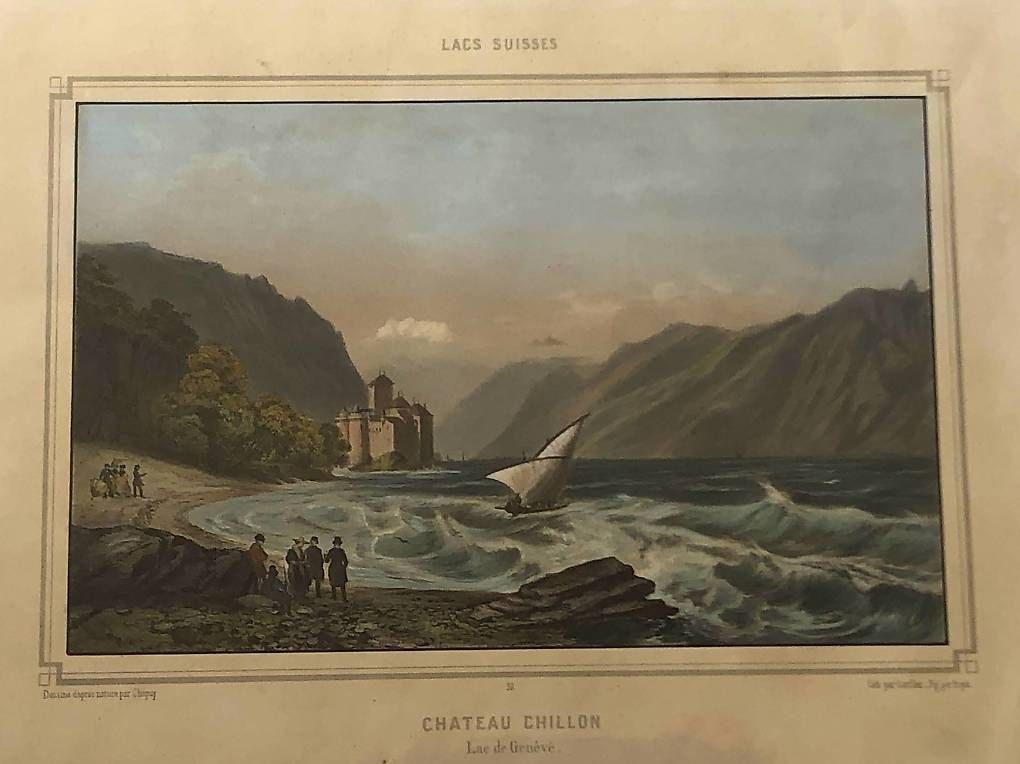 Incisioni: Château de Chillon par Chapuy – Usato da Chernex venduto da Nouveaunom