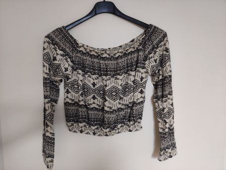 Schulterfreies Boho Shirt, H&M, Grösse XS