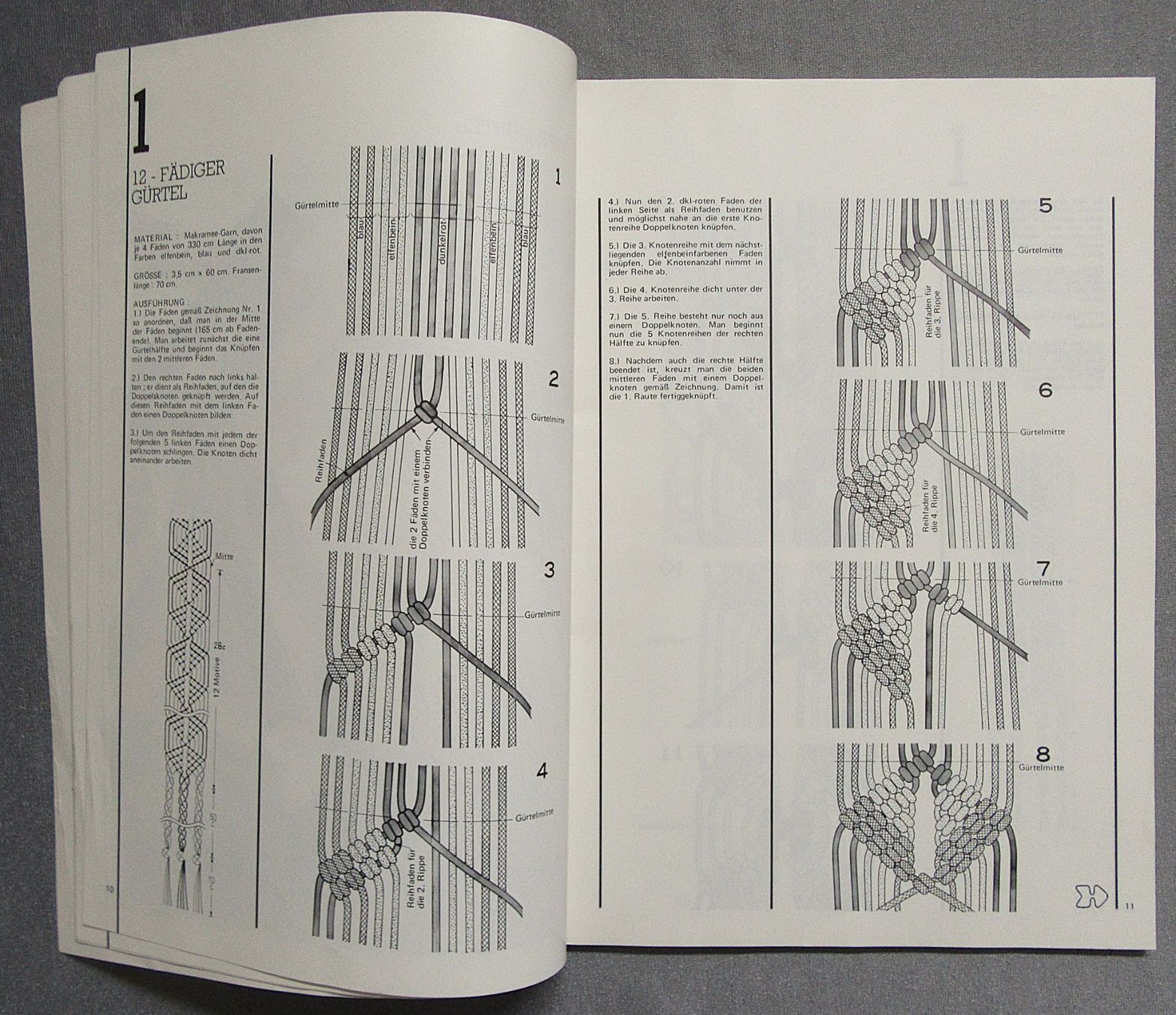 Riviste & Magazine: Makramee - Sonderheft - Die Masche - Macramé – Usato da Auenstein venduto da Padabimbim 2