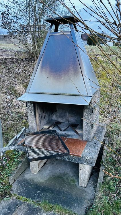 Steinofen Grill outdoor Grillrost Schwenkarm Kaufen auf Ricardo