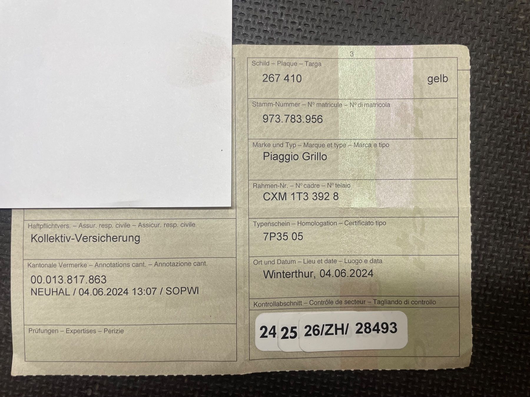 Piaggio Ciclomotori: Mofa Piaggio Grillo gebrauchter Zustand – Usato da Hagenbuch ZH venduto da Ivanschufi 4