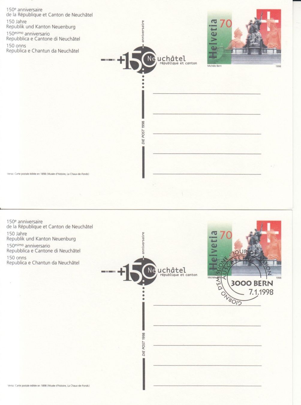 Tutti i francobolli: SGK PK 230 postfrisch und mit ET – Usato da Bürglen TG venduto da StampGraf 1