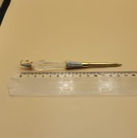 Goldige SWAROVSKI Kugelschreiber Anhänger Kristall/Zirkonia