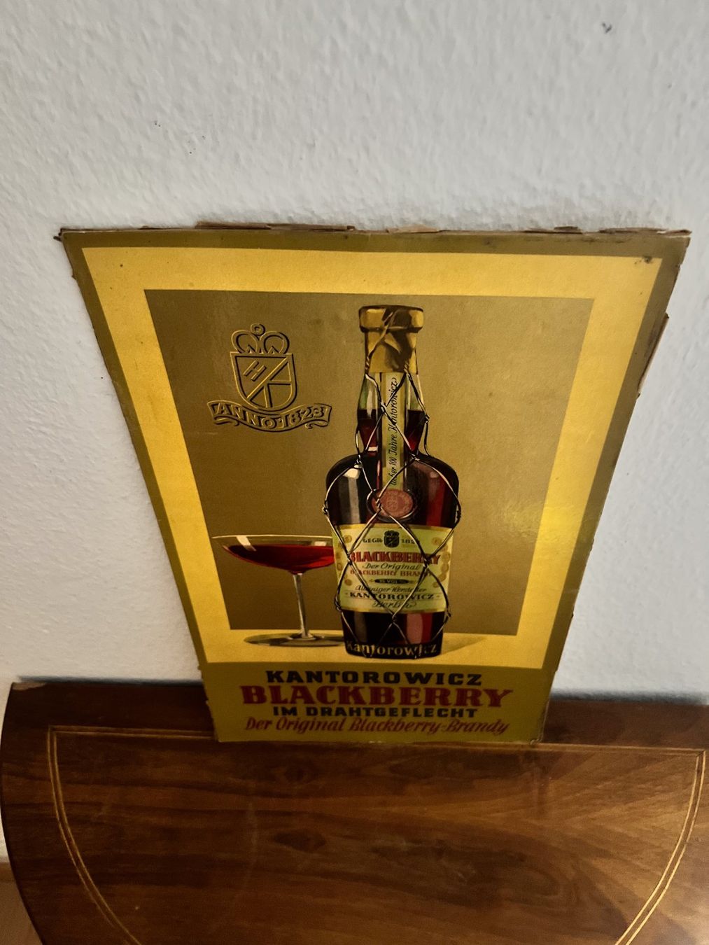 Poster & Bilder: Originale Kantorowicz Blackberry Brandy Werbung um 1930 – Gebraucht aus Neuhausen von rraayy 3