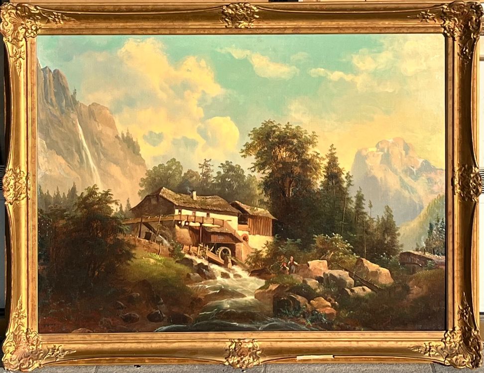 OKRA Leinwand-Kunst: François Boucher 'Mühle Bei Charenton' – Barock-Deko Für Zuhause