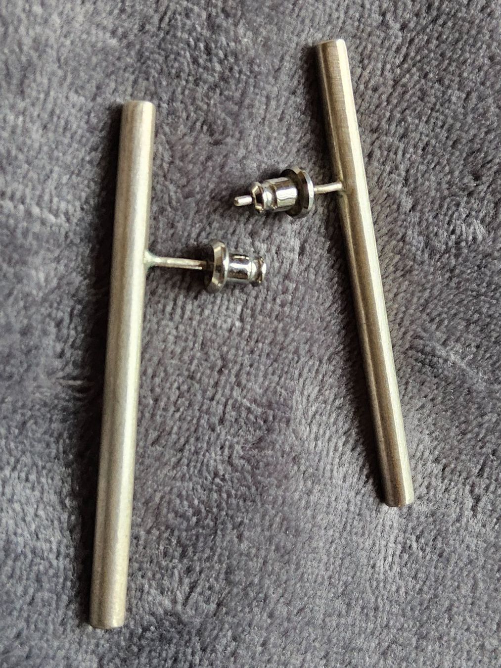 Orecchini pendenti & Orecchini a lobo: Sterling Silber schicke Stab Ohrstecker – Usato da Zürich venduto da SciTec 3