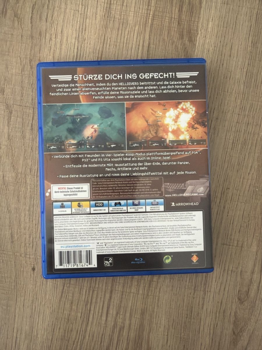 Giochi: Helldivers Ps4 – Usato da Hagendorn venduto da masterchieff 1