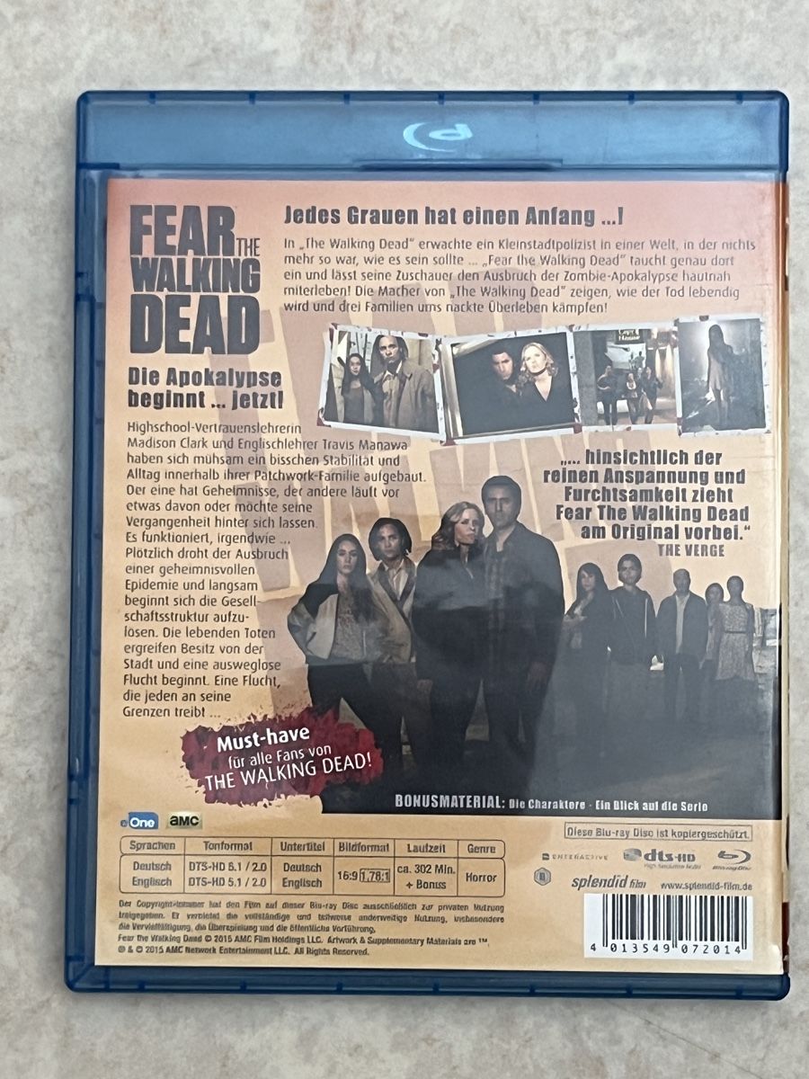 Alle DVDs: Fear the Walking Dead Staffel 1 Blu-ray UNCUT – Gebraucht aus Au ZH von Paninifieber26 1