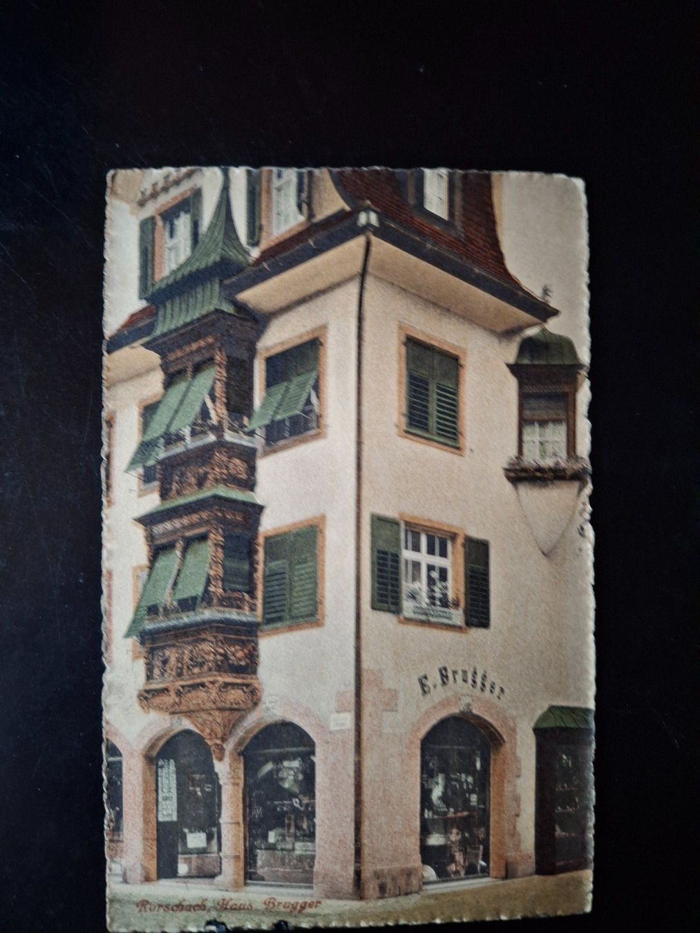 Cartoline postali: Ansichtskarte Rorschach Haus Brugger gelaufen 1911 – Usato da Kreuzlingen venduto da Gastra
