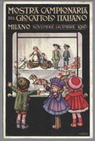 1916, MILANO, MOSTRA DEL GIOCATTOLO, FIRMATA BERTIGLIA, RARA