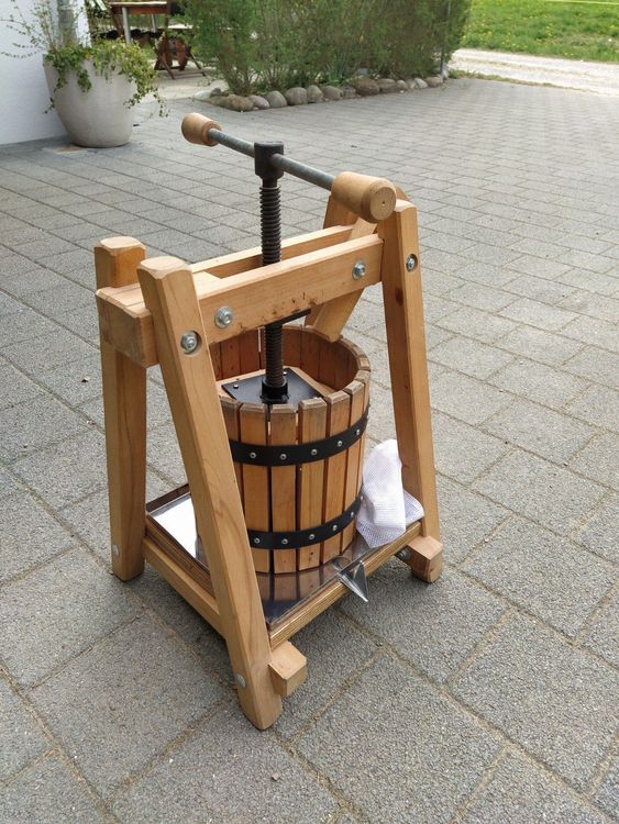 22 Liter Obstpresse Edelstahl - Hydraulische Mostpresse Für Saft & Wein