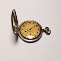 Antike Silbertaschenuhr 15 Rubis mechanisch Sammler Vintage