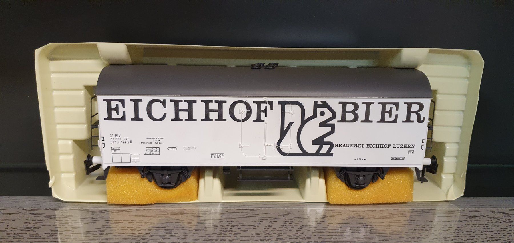 Rivarossi Modellini di ferrovie: RIVAROSSI:0: BIERWAGEN EICHHOF NEU/OVP – Nuovo e nell'imballaggio originale da Biglen venduto da taunus82