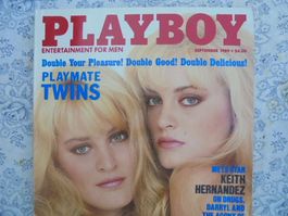 Sex Magazin Erotik Playboy US 1989 Sept +Poster Top Zustand