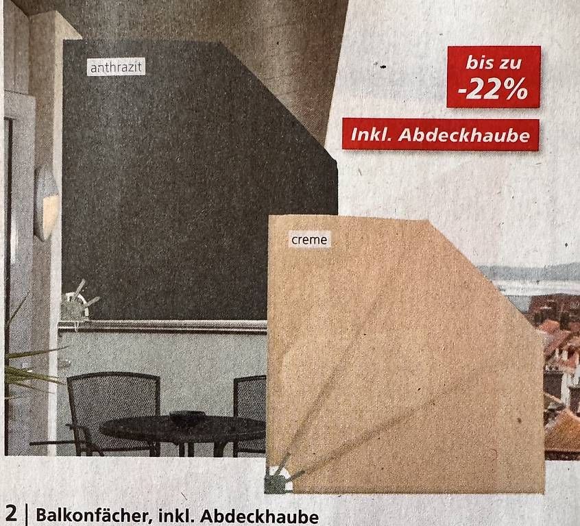 Paraventi: Balkonfächer,Sonnenschutz,Windschutz – Nuovo (secondo la descrizione) da Kallnach venduto da Claudia0148 1