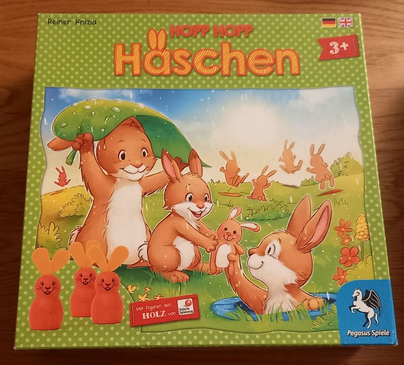 Hopp Hopp Häschen – Gioco Da Tavolo Per Bambini In Tedesco/Inglese, Con Coniglietti In Legno