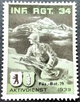 Soldatenmarke 2.WK, Füsilier Batallion 79, Aufdr, Wi Inf 447