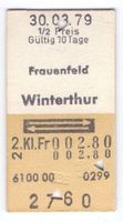 Billette Frauenfeld - Winterthur