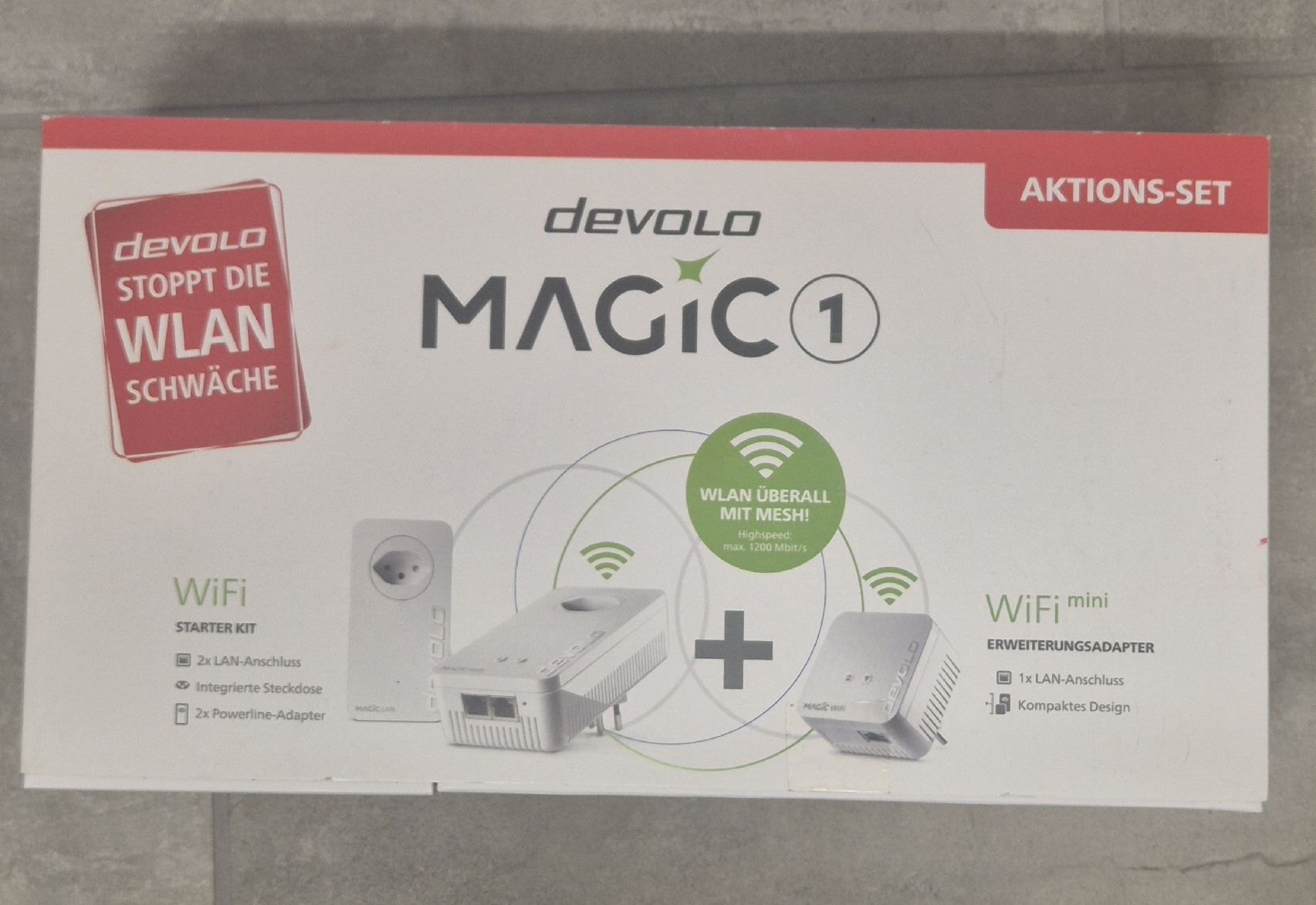 Devolo Unità & Adattatore: Devolo Magic 1 WiFi Starter Kit + Erweiterung Top Zustand – Usato da Pratteln venduto da attech_