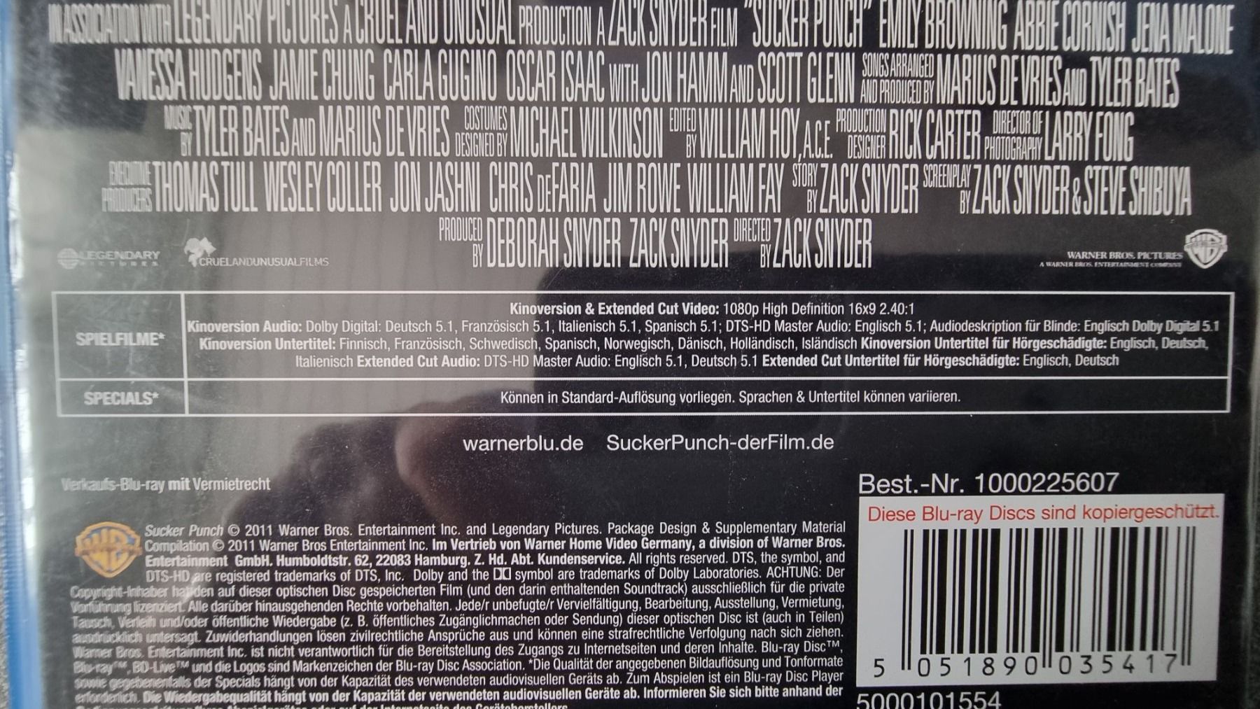 Alle DVDs: Blu Ray - Sucker Punch - 2 Disc – Gebraucht aus Oetwil am See von fineli2 1