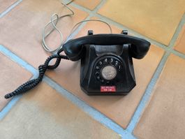 Telefon schwarz antikes Design gebraucht