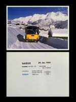 Lumbrein Lumnezia Postauto Saurer RH525-23 Foto Ausdruck A5