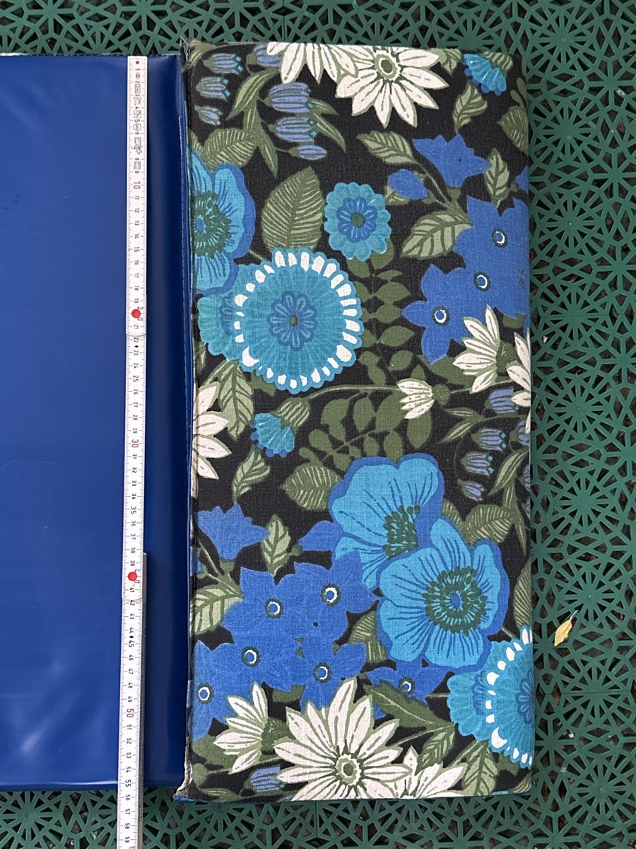 Sedie a sdraio: Retro Liegestuhlunterlage, blau gemustert, 70er – Usato da Zürich venduto da Chaeffeler 3