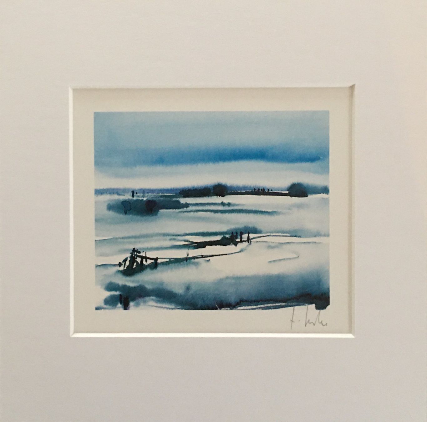 Grafica & Litografie: Jürgen Hardtke    "Winterlandschaft" – Usato da Nennigkofen venduto da Schamane75 1