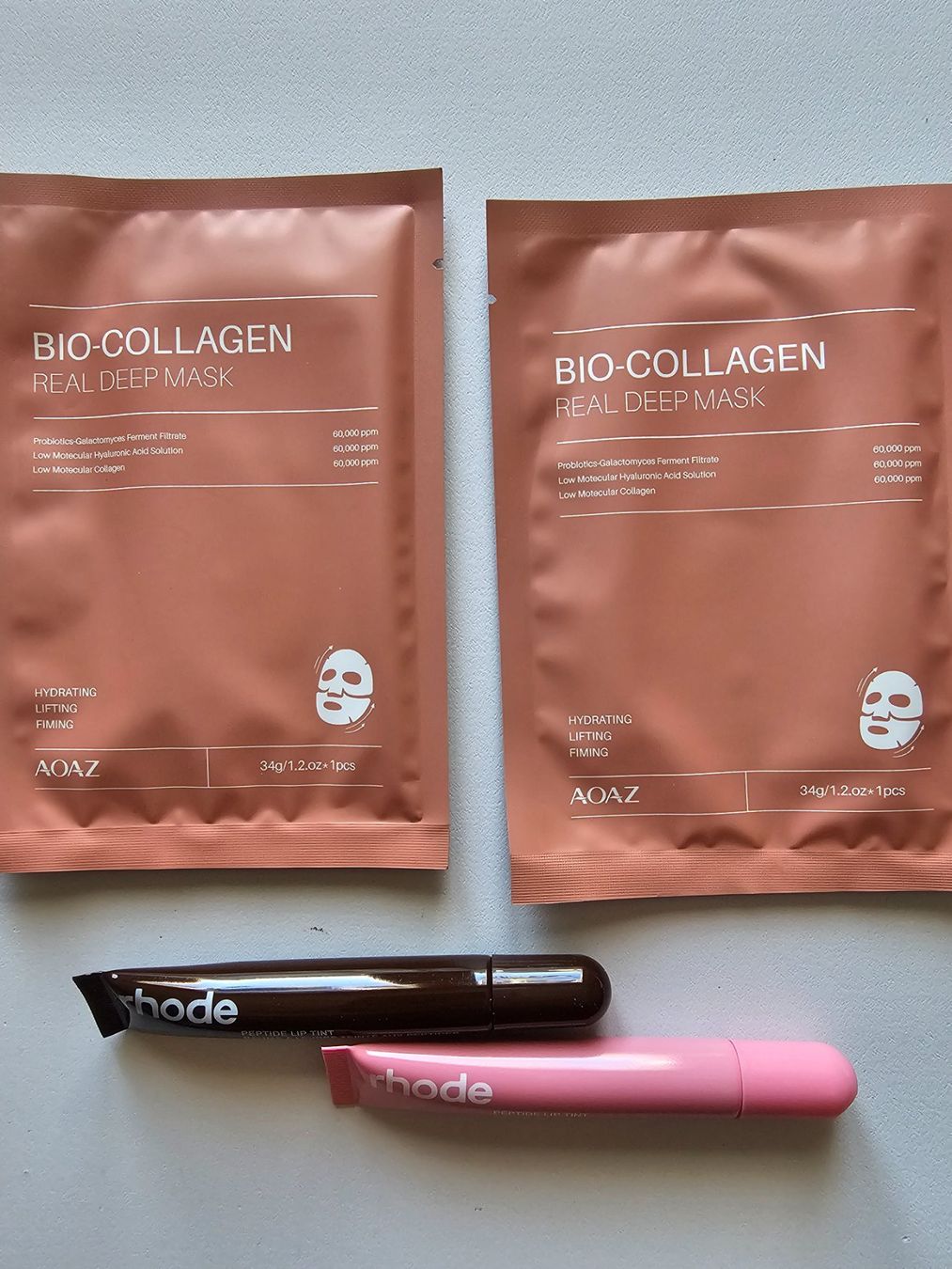 Cura del viso: 2 Rhode Peptide Lip Tints und 2 Gesichtsmasken – Nuovo (secondo la descrizione) da Balterswil venduto da Dikdik1992