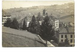 Trogen (AR) Dorfpartie mit Kirche - Strasse n. Bühler - 1915