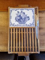 Schneidebrett Set mit Messer Holz Keramikfliese