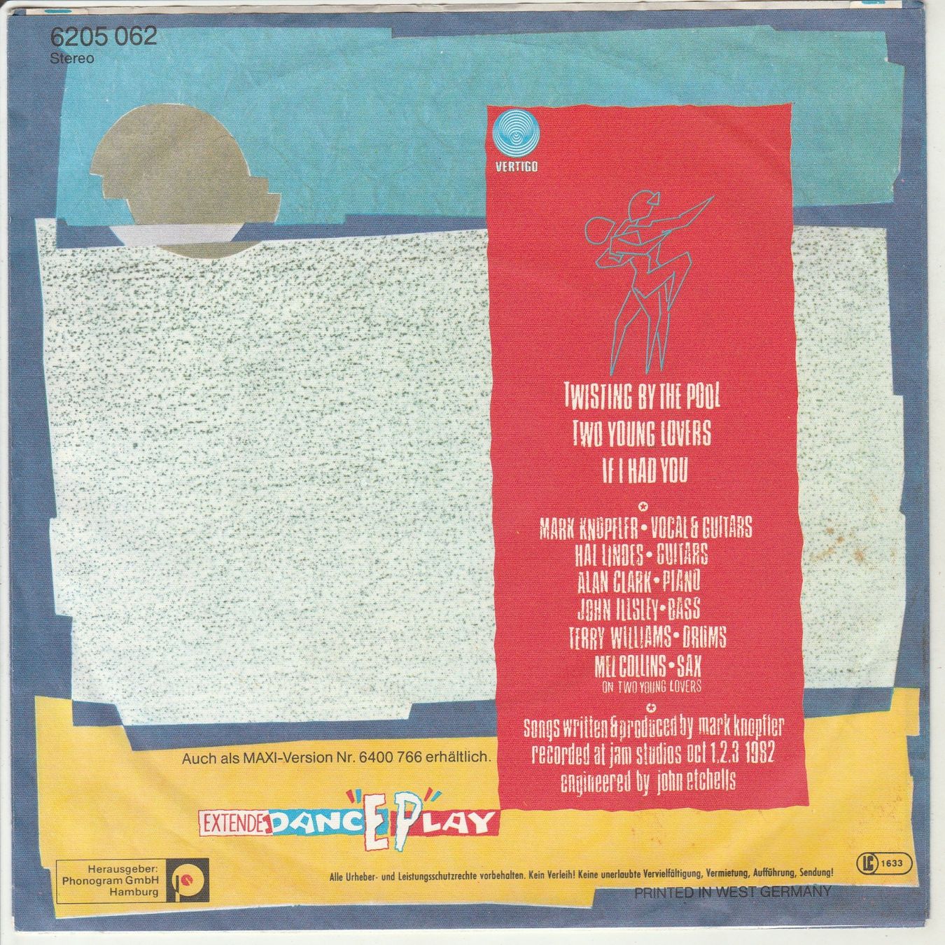 Schallplatten: Dire Straits - Twisting by the Pool 7" Vinyl 1982 – Gebraucht aus Tübach von JamesStone 1