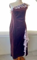 Handgemachtes Samt-Abendkleid – One Shoulder