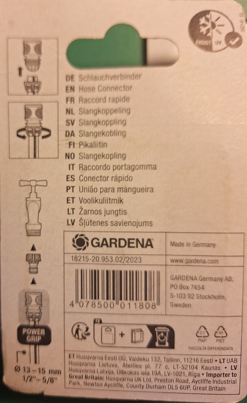 Gardena Tubi & Tubi flessibili: 2 Stk. Gardena Schlauchverbinder – Nuovo e nell'imballaggio originale da Schalunen venduto da Pierinoll 2