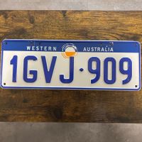 🇦🇺 Australien - Western Australia 1GVJ 909 - Autoschild