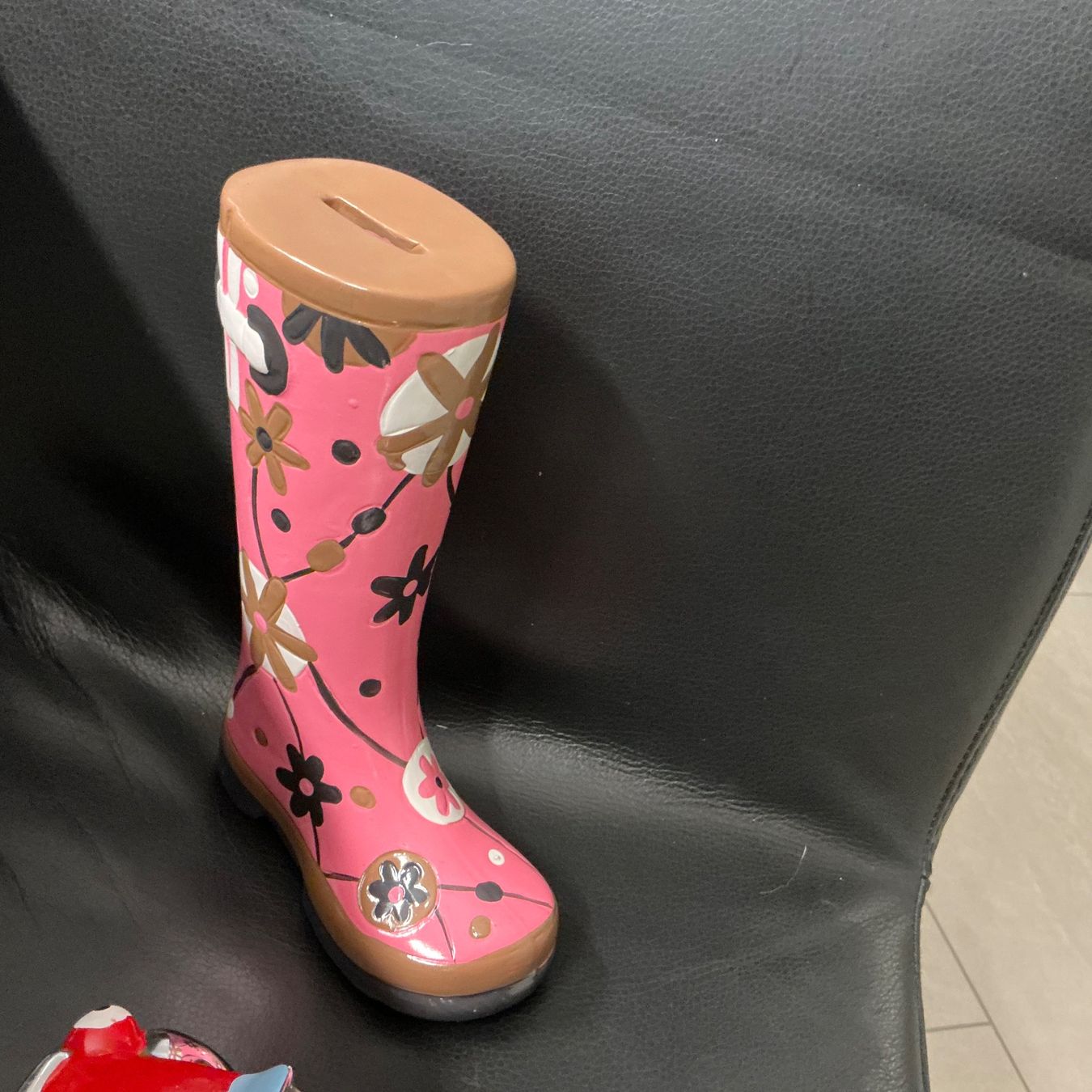 Salvadanai: Sparschwein Stiefel rosa blumig neu – Nuovo (secondo la descrizione) da Würenlos venduto da ursle67