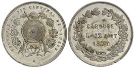Genéve, Carouge, Medaille 1877, Schützenfest