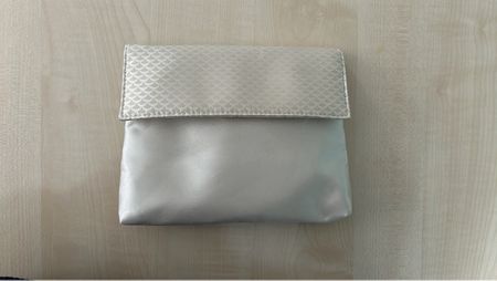 Bulgari Clutch Tasche in silber