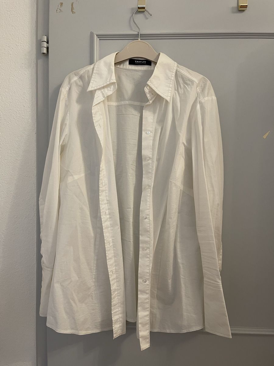 Taifun Camicette: Baumwolle weisse Bluse von Taifun – Usato da Zürich venduto da liz_l6f7
