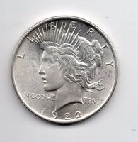 (377) USA, 1 Dollar Peace 1922, top stgl