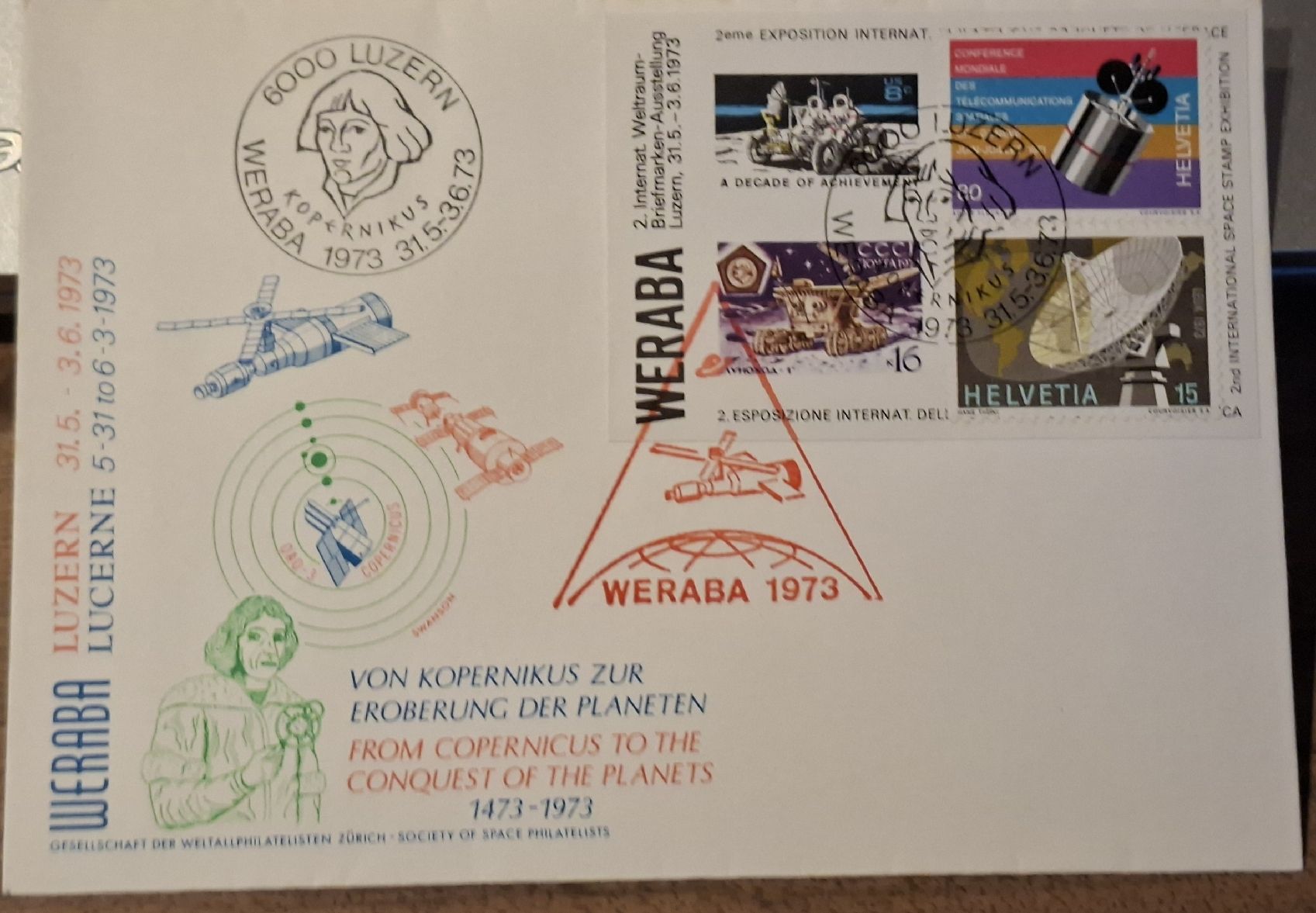 Tutti i francobolli: Weraba 1973 Sonderbrief – Usato da Balgach venduto da SIMEON27