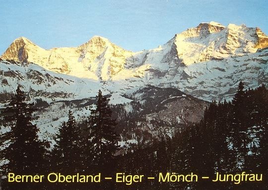 Cartoline postali: WENGEN Eiger Mönch Jungfrau – Usato da Jona venduto da philajona